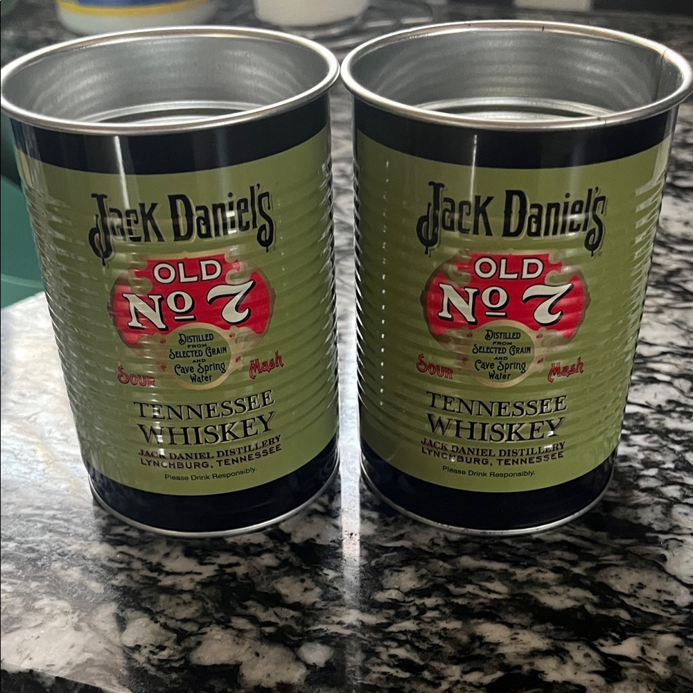 Jack Daniel's Old No. 7 Whiskey Tin Cans